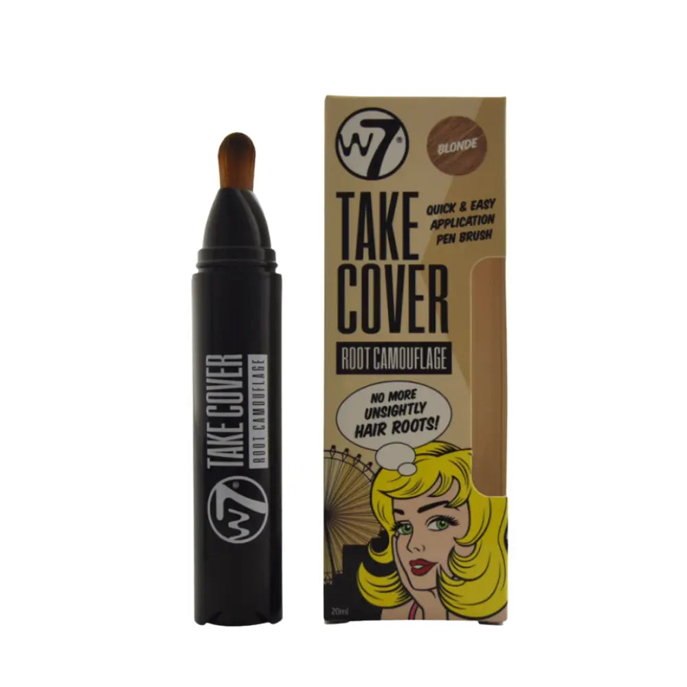 W7 Take Cover Root Camouflage Application Pen Brush 20ml - Blonde W7 Cosmetics