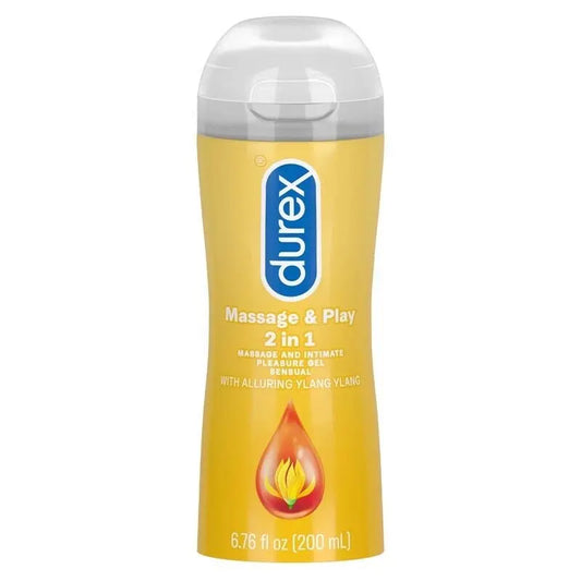 Durex Massage & Play 2 In 1 Sensual Pleasure Gel 200ml - Ylang Ylang - The Beauty Store