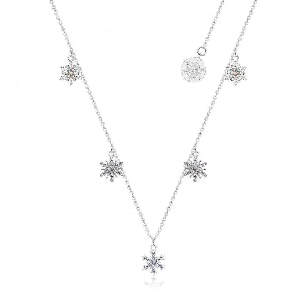 Disney's FROZEN 2 Crystal Snowflake Necklace 'Sterling Silver Rhodium Plated' SSDFN166 Disney