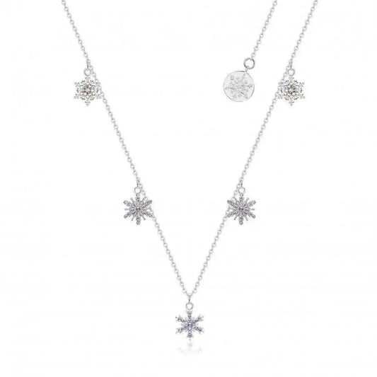 Disney's FROZEN 2 Crystal Snowflake Necklace 'Sterling Silver Rhodium Plated' SSDFN166 Disney