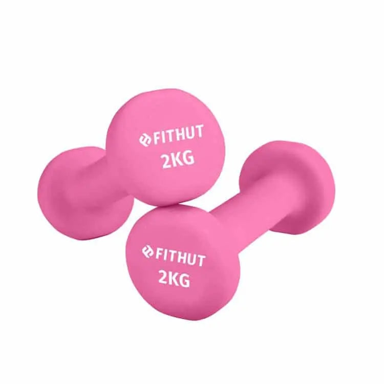 FITHUT Dumbbell Set 2kg - Pink