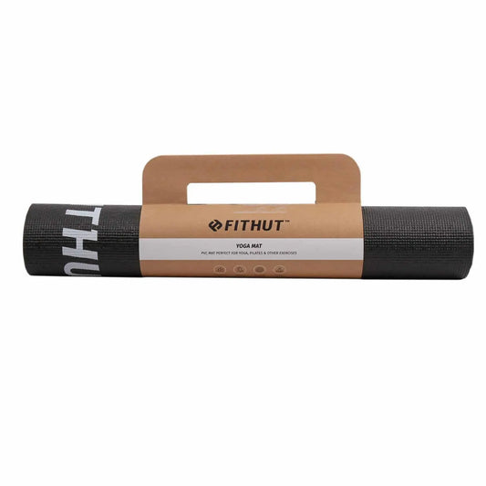 FITHUT Yoga Mat 4mm - Black - The Beauty Store