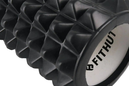 FitHut Foam Roller with Tread - Black