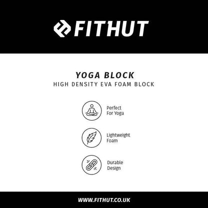 FitHut Yoga Block - Black