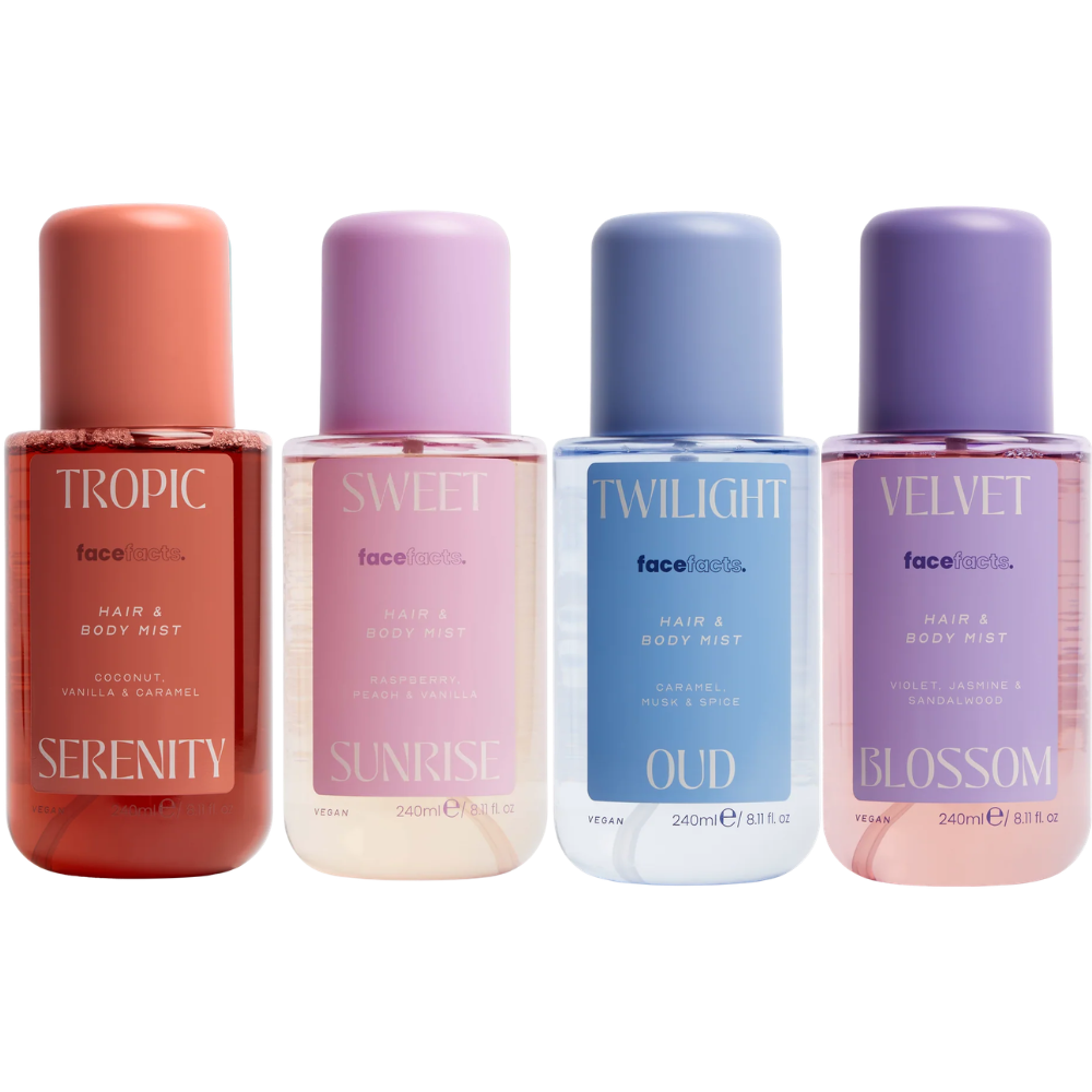 Face Facts Auua Fragrance Mist Bundle 4 x 240ml