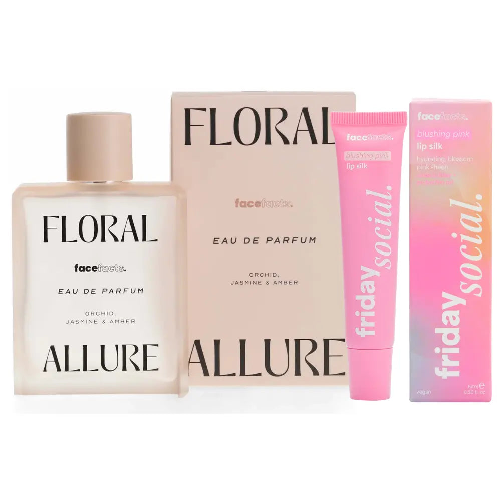 Face Facts Fragrance Lip Gloss Bundle Floral Allure 100ml + Lip Gloss Balm