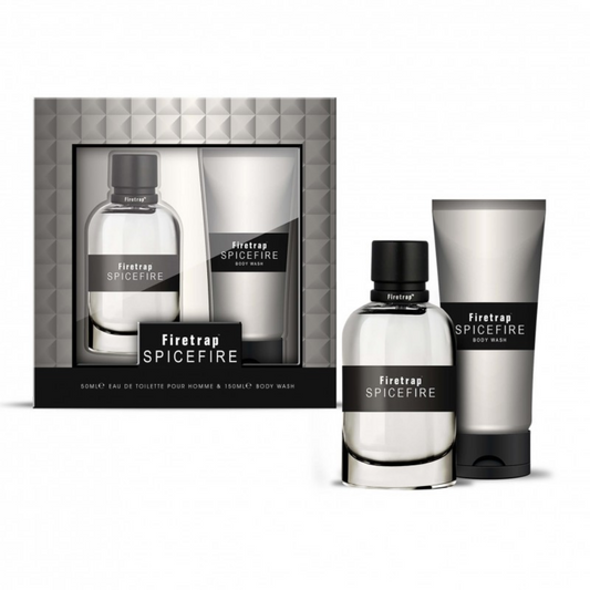 Firetrap Spicefire Gift Set Eau de Toilette Spray 50ml + Body Wash 150ml Firetrap