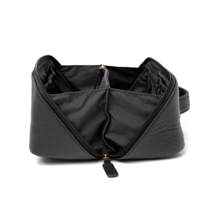 Victoria Green 'Freya' Fold-Out Makeup Bag in Black Victoria Green