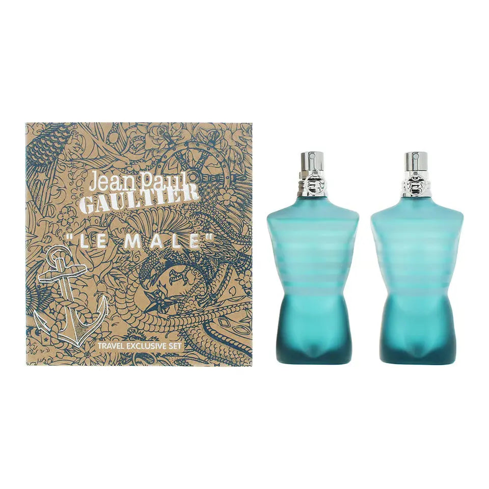 Jean Paul Gaultier Le Male Travel Exclusive Set Eau de Toilette Spray 2 x 40ml Jean Paul Gaultier