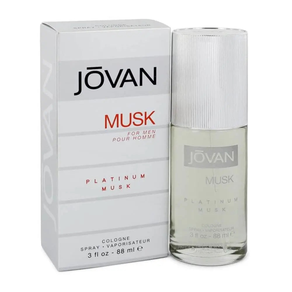 Jovan Platinum Musk for Men Cologne Spray 88ml - The Beauty Store