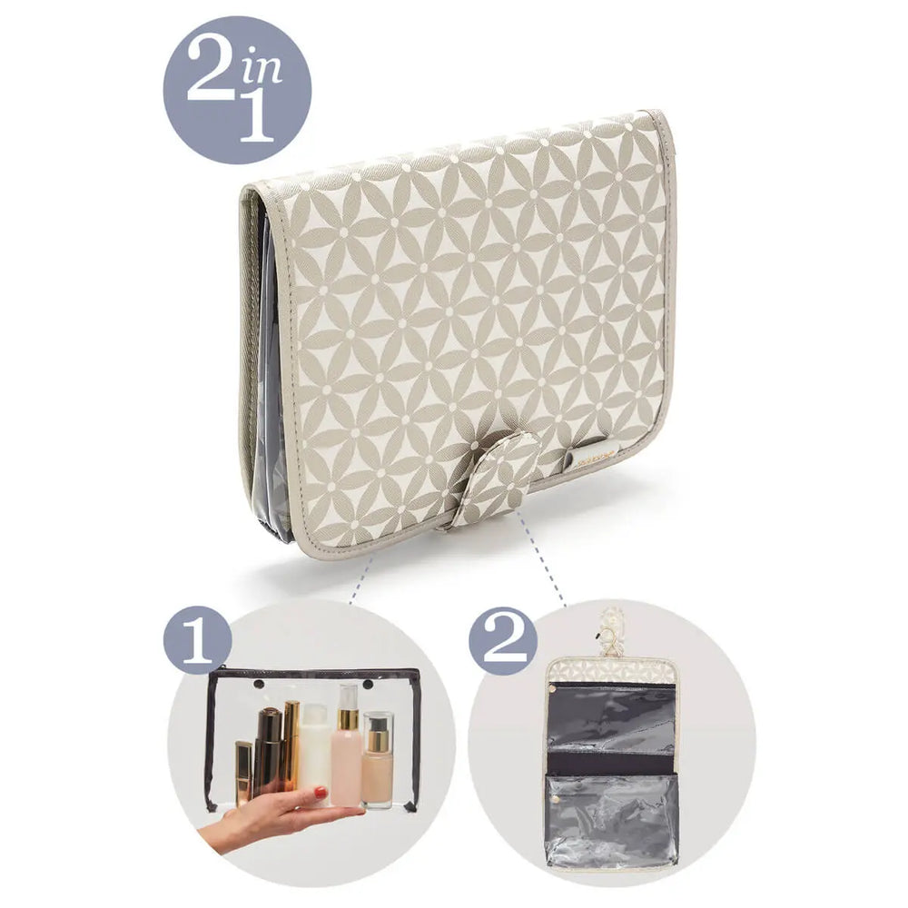 Kate hanging wash bag 2 in 1 gold