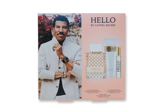 Lionel Richie HELLO for Women Gift Set EDP 100ml + EDP 15ml + Shower Gel 100ml