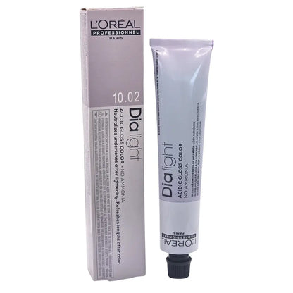 L'Oreal Dia Light Demi Permanent Hair Colour 50ml - 10.02 Lightest Natural Irridescent Blonde L'Oreal