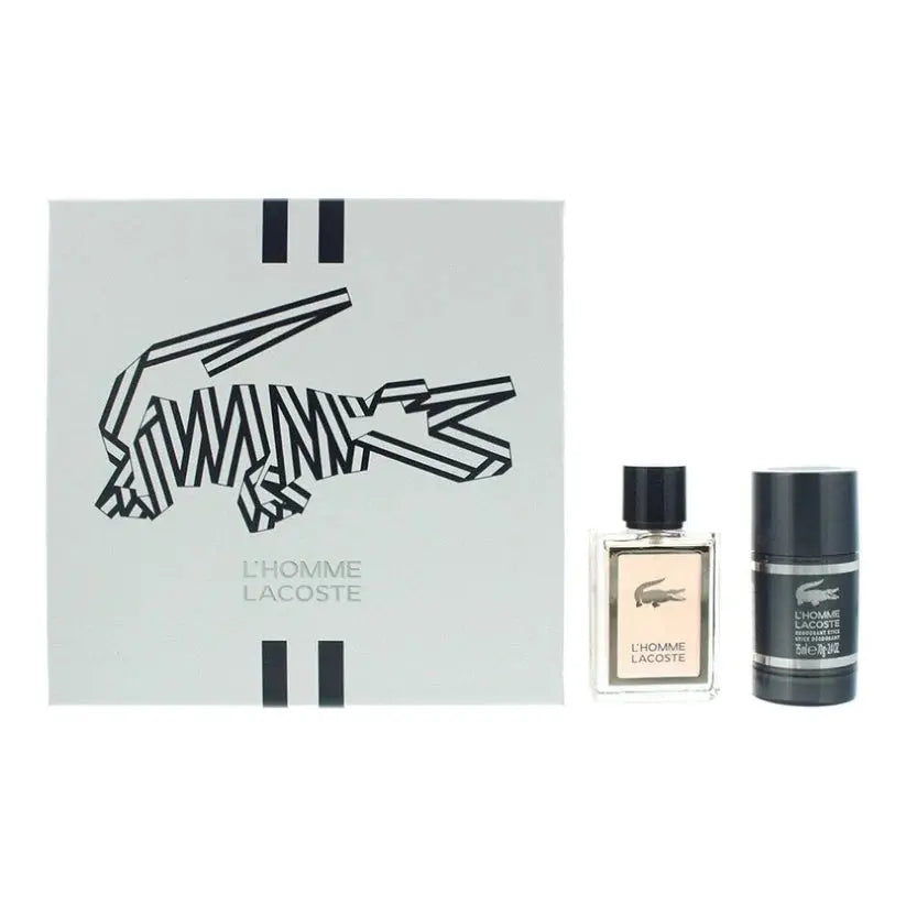 Lacoste L'Homme Gift Set Eau de Toilette Spray 50ml + Deodorant Stick 75ml