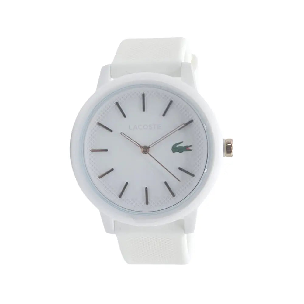 Lacoste Women's Watch 2001211 White Quartz 36mm Silicone Strap Lacoste