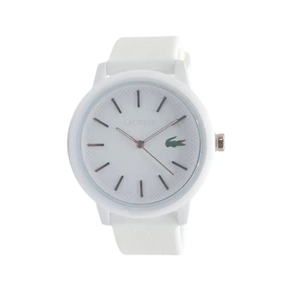 Lacoste Women's Watch 2001211 White Quartz 36mm Silicone Strap Lacoste