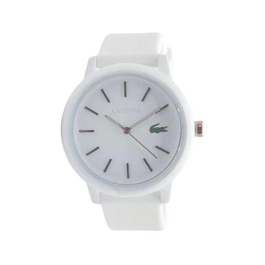 Lacoste Women's Watch 2001211 White Quartz 36mm Silicone Strap Lacoste