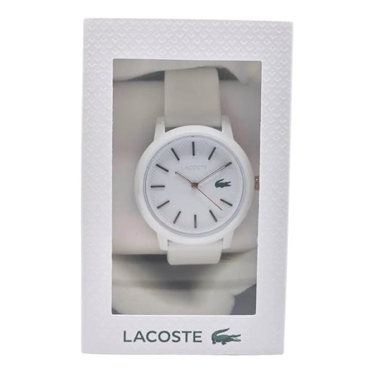 Lacoste Women's Watch 2001211 White Quartz 36mm Silicone Strap Lacoste