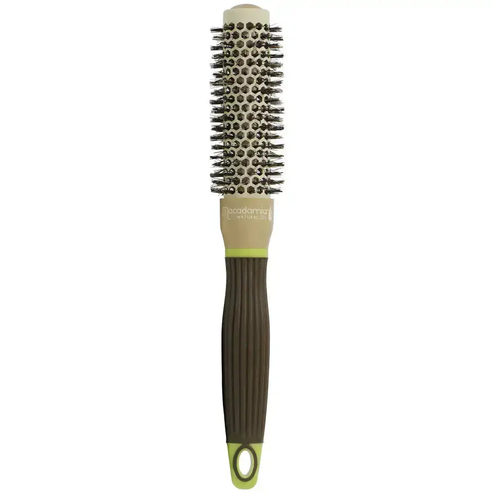 Macadamia Natural Oil Hot Hair Curling Brush 25mm 100% Natural Boar Bristle Macadamia Professional