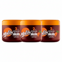 Malibu Sun SPF 2 Bronzing Body Butter with Beta Carotene 300ml Pack of 3