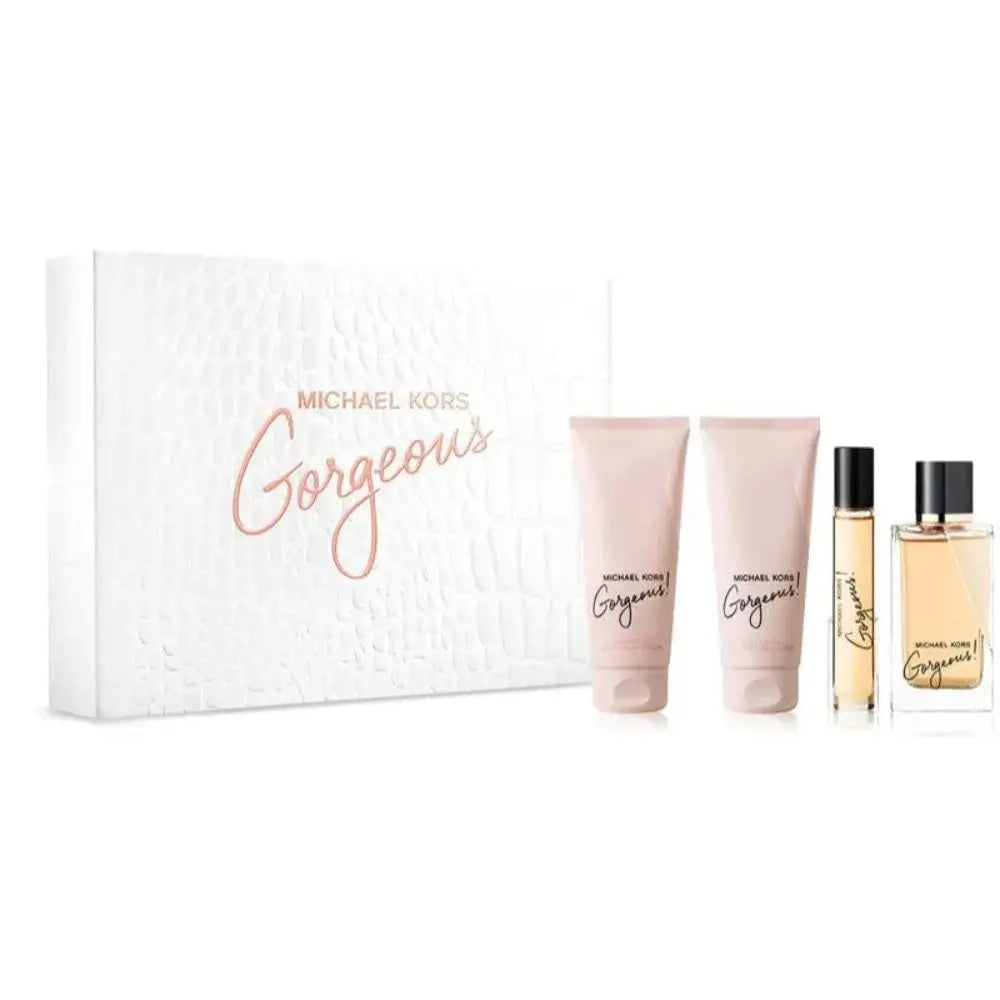 Michael Kors Gorgeous! Gift Set EDP 100ml + B/Lotion 100ml + S/Gel 100ml + EDP 10ml Michael Kors