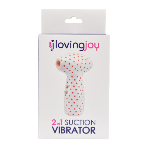 Loving Joy 2 in 1 Suction Vibrator Polka Dot Loving Joy