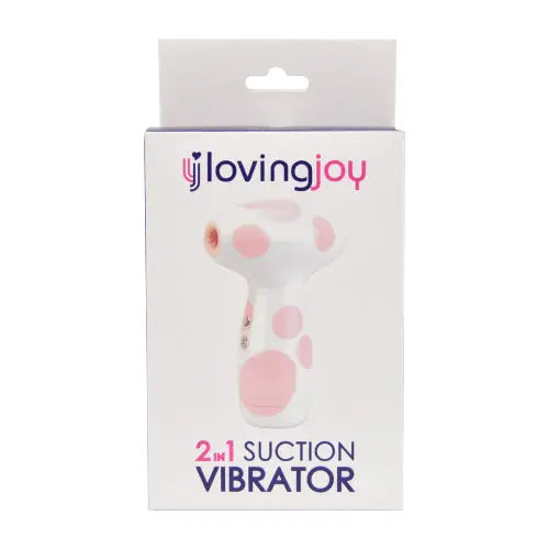 Loving Joy 2 in 1 Suction Vibrator Jumbo Dot Loving Joy