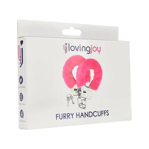 Loving Joy Furry Handcuffs Pink Loving Joy