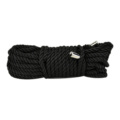 Bound to Please Silky Bondage Rope 10m Black Bound to Please