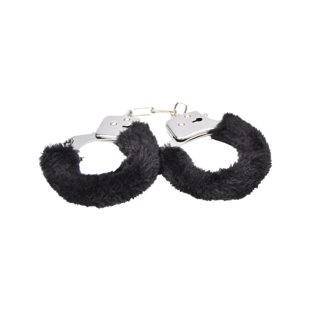 Bound to Play. Heavy Duty Furry Handcuffs Black Bound to Play