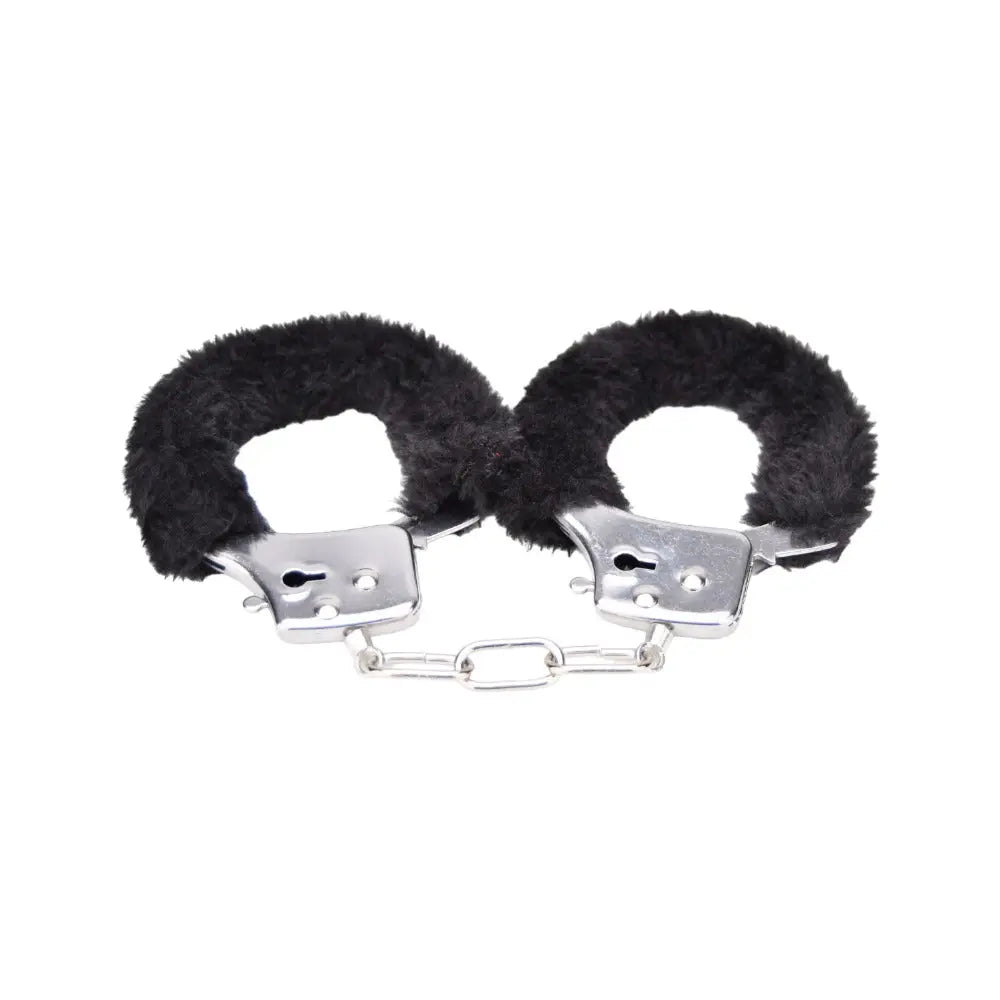 Bound to Play. Heavy Duty Furry Handcuffs Black Bound to Play