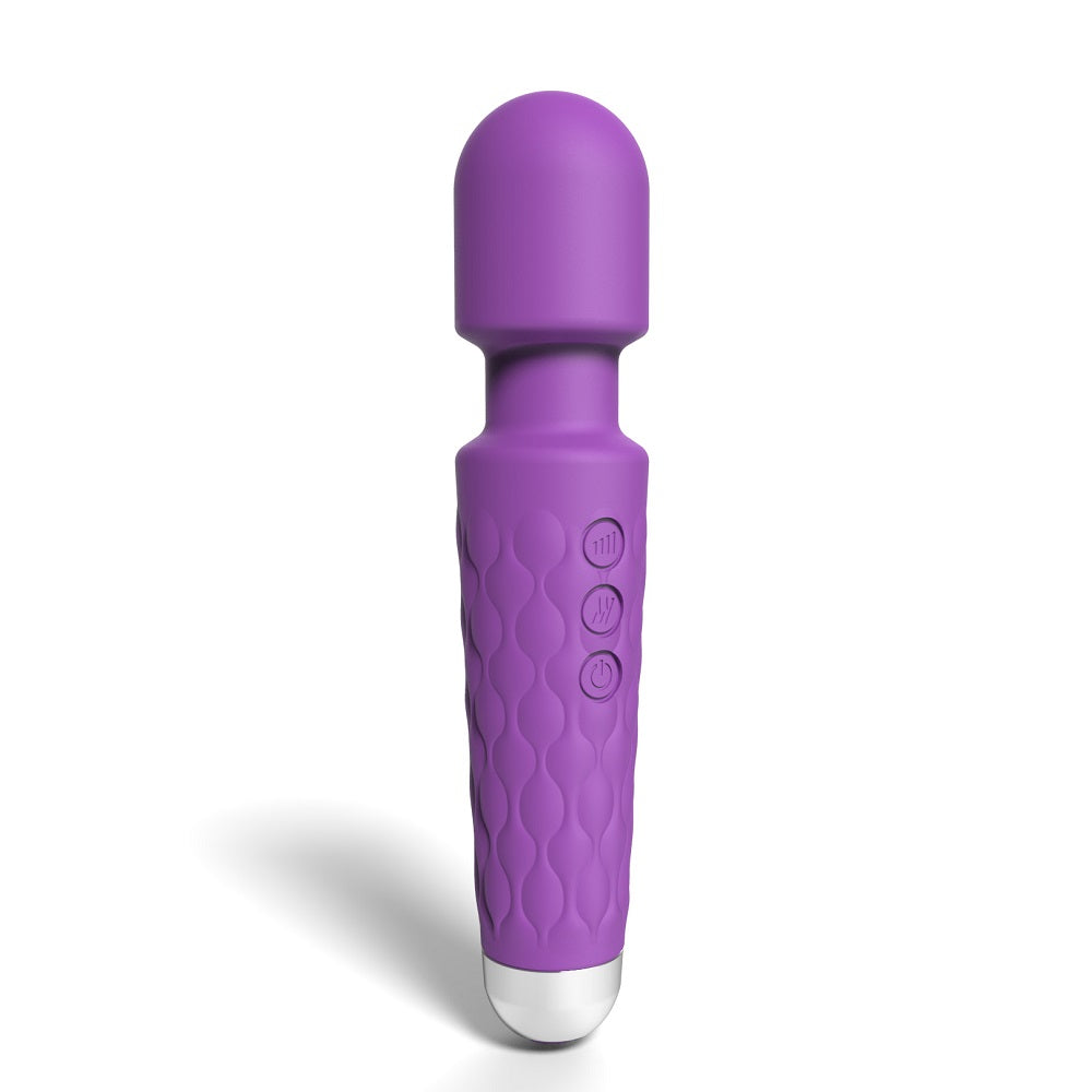 Loving Joy 20 Function Wand Vibrator Purple Loving Joy