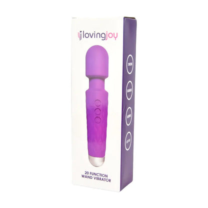 Loving Joy 20 Function Wand Vibrator Purple Loving Joy