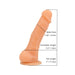 Loving Joy 7 Inch Realistic Silicone Dildo with Suction Cup and Balls Vanilla Loving Joy