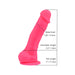 Loving Joy 7 Inch Realistic Silicone Dildo with Suction Cup and Balls Pink Loving Joy