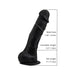 Loving Joy 7 Inch Realistic Silicone Dildo with Suction Cup and Balls Black Loving Joy