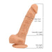 Loving Joy 8 Inch Realistic Silicone Dildo with Suction Cup and Balls Vanilla Loving Joy