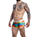 C4M Athletic Trunk Rainbow Small Cut 4 Men