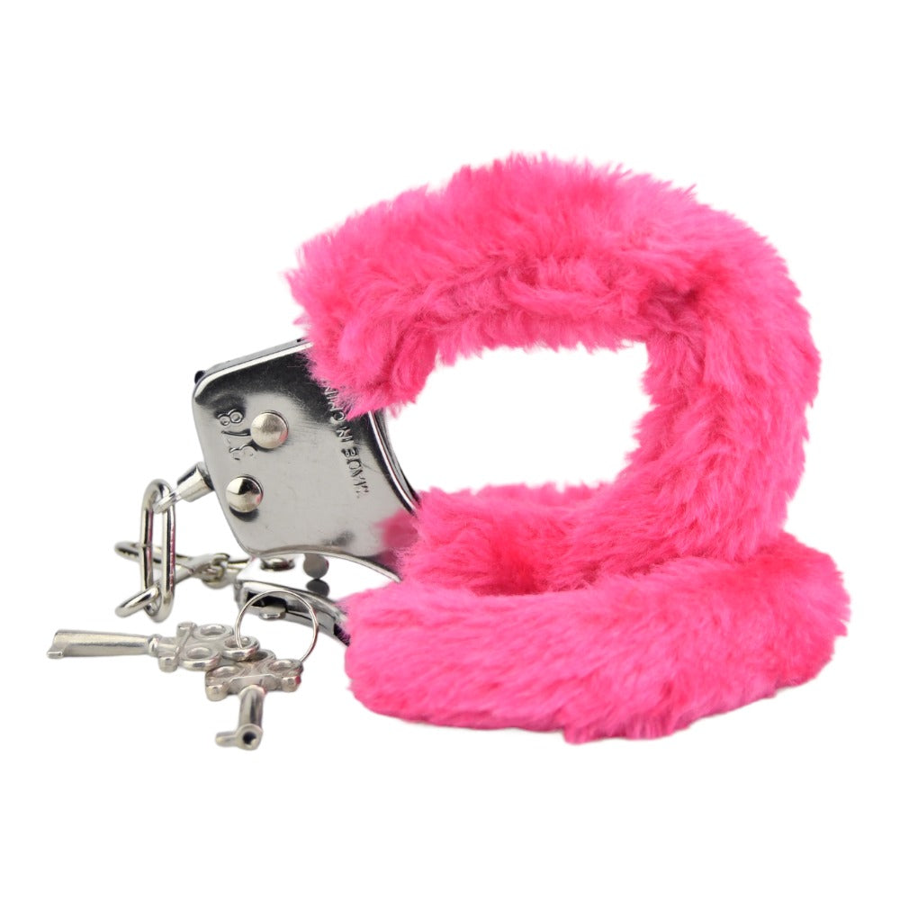 Bound to Play. Heavy Duty Furry Handcuffs Pink Bound to Play