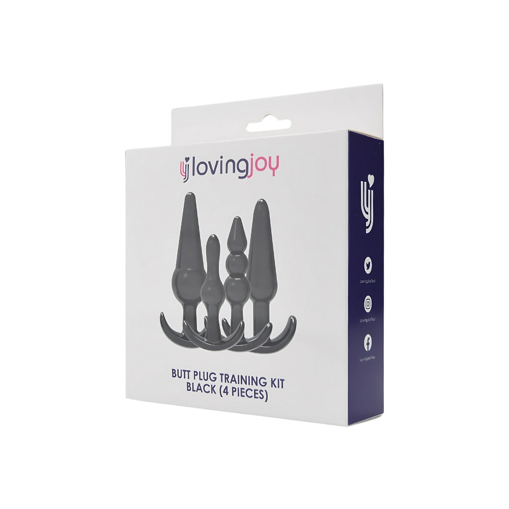 Loving Joy Butt Plug Training Kit Black Loving Joy