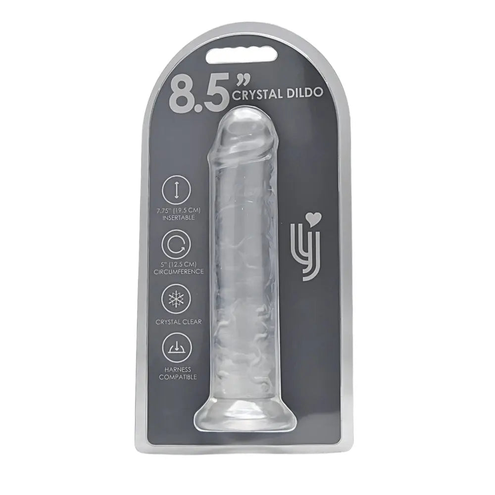 Loving Joy 8.5 Inch Suction Cup Dildo Clear Loving Joy