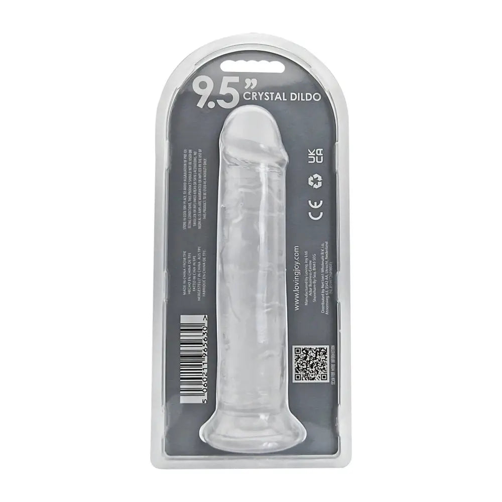 Loving Joy 9.5 Inch Suction Cup Dildo Clear Loving Joy