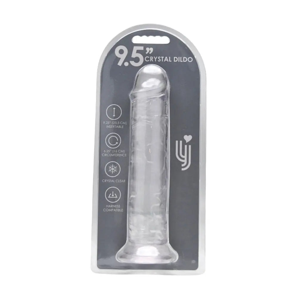 Loving Joy 9.5 Inch Suction Cup Dildo Clear Loving Joy