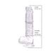 Loving Joy 8 Inch Dildo with Balls Clear Loving Joy