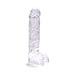 Loving Joy 9 Inch Dildo with Balls Clear Loving Joy