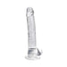 Loving Joy 11 Inch Dildo with Balls Clear Loving Joy