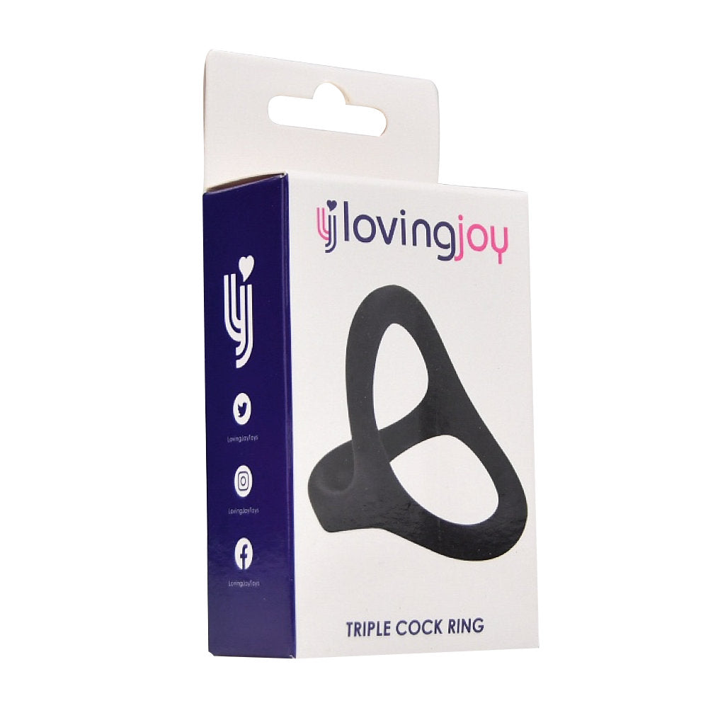 Loving Joy Silicone Triple Cock Ring Loving Joy