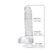 Loving Joy 6 Inch Dildo with Balls Clear Loving Joy