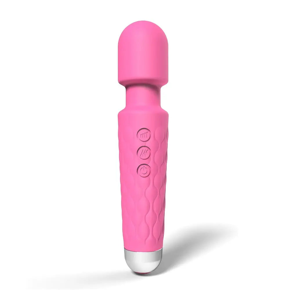 Loving Joy 20 Function Wand Vibrator Pink - The Beauty Store Loving Joy 20 Function Wand Vibrator Pink - The Beauty Store