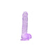 Loving Joy 6 Inch Dildo with Balls Purple Loving Joy